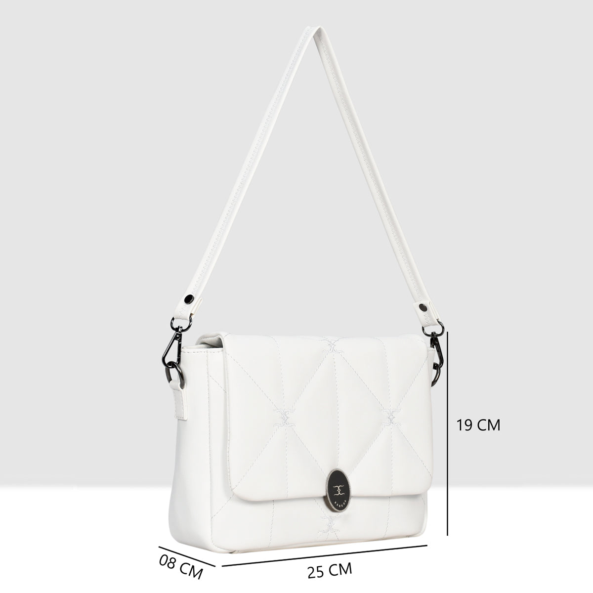 Logo Embroidered Sling Bag For Womens