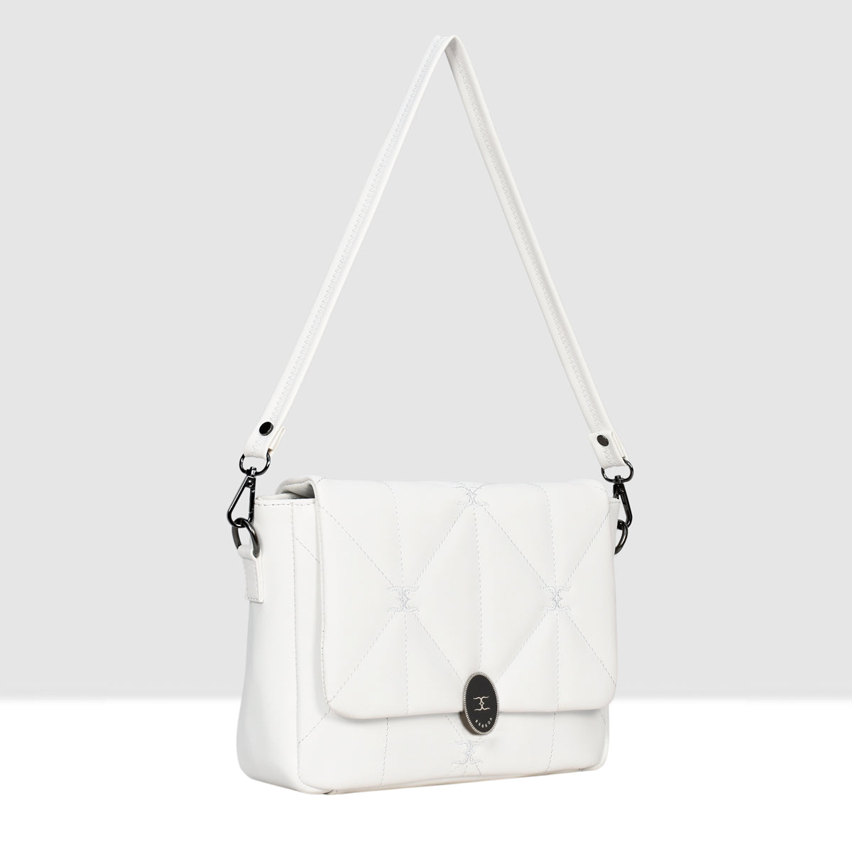 Logo Embroidered Sling Bag For Womens