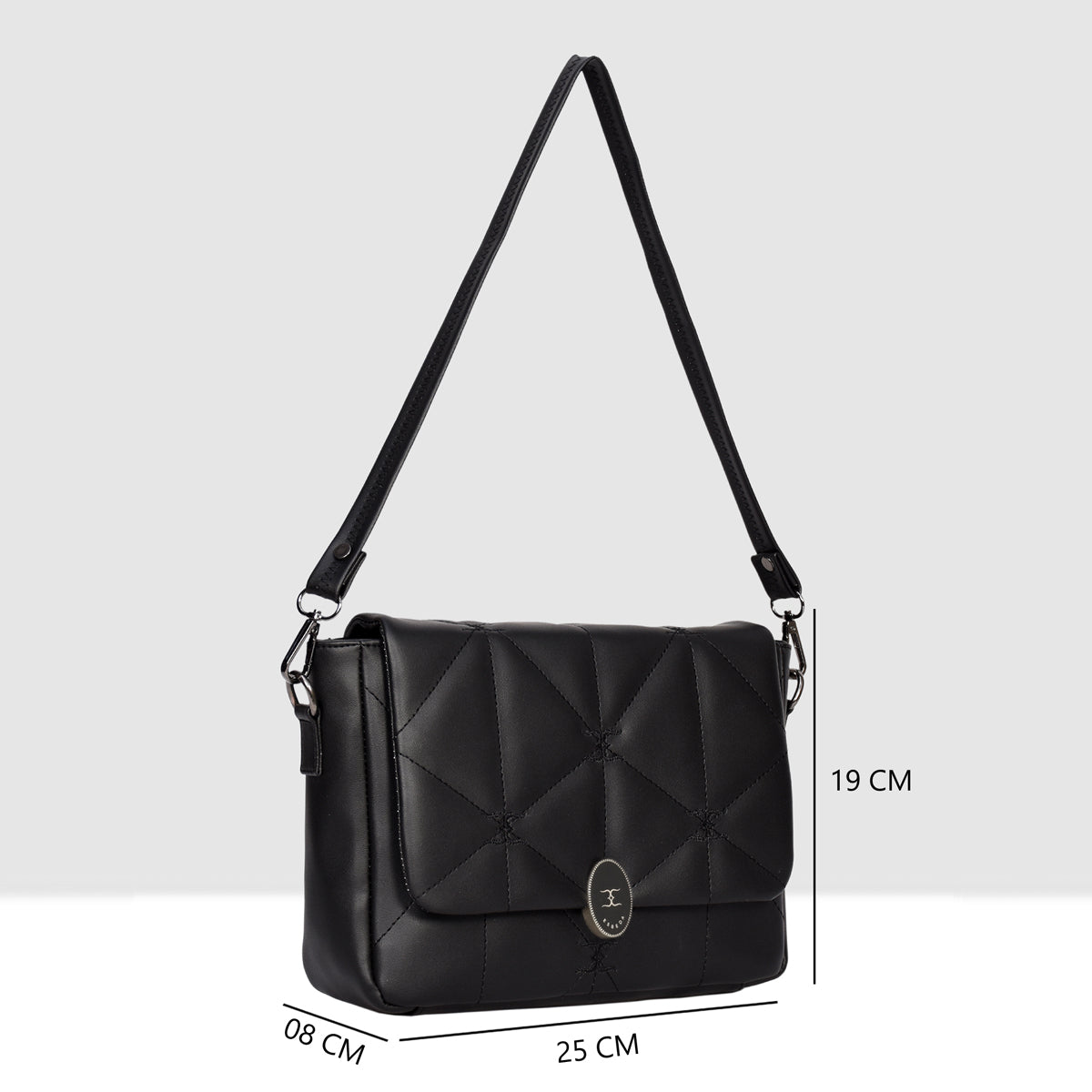 Logo Embroidered Sling Bag For Womens