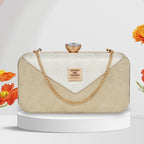 Dual-Texture Elegant Evening Clutch For Womens