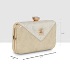 Dual-Texture Elegant Evening Clutch For Womens