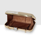 Wave-Texture Glam Evening Clutch For Womens
