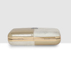 Wave-Texture Glam Evening Clutch For Womens