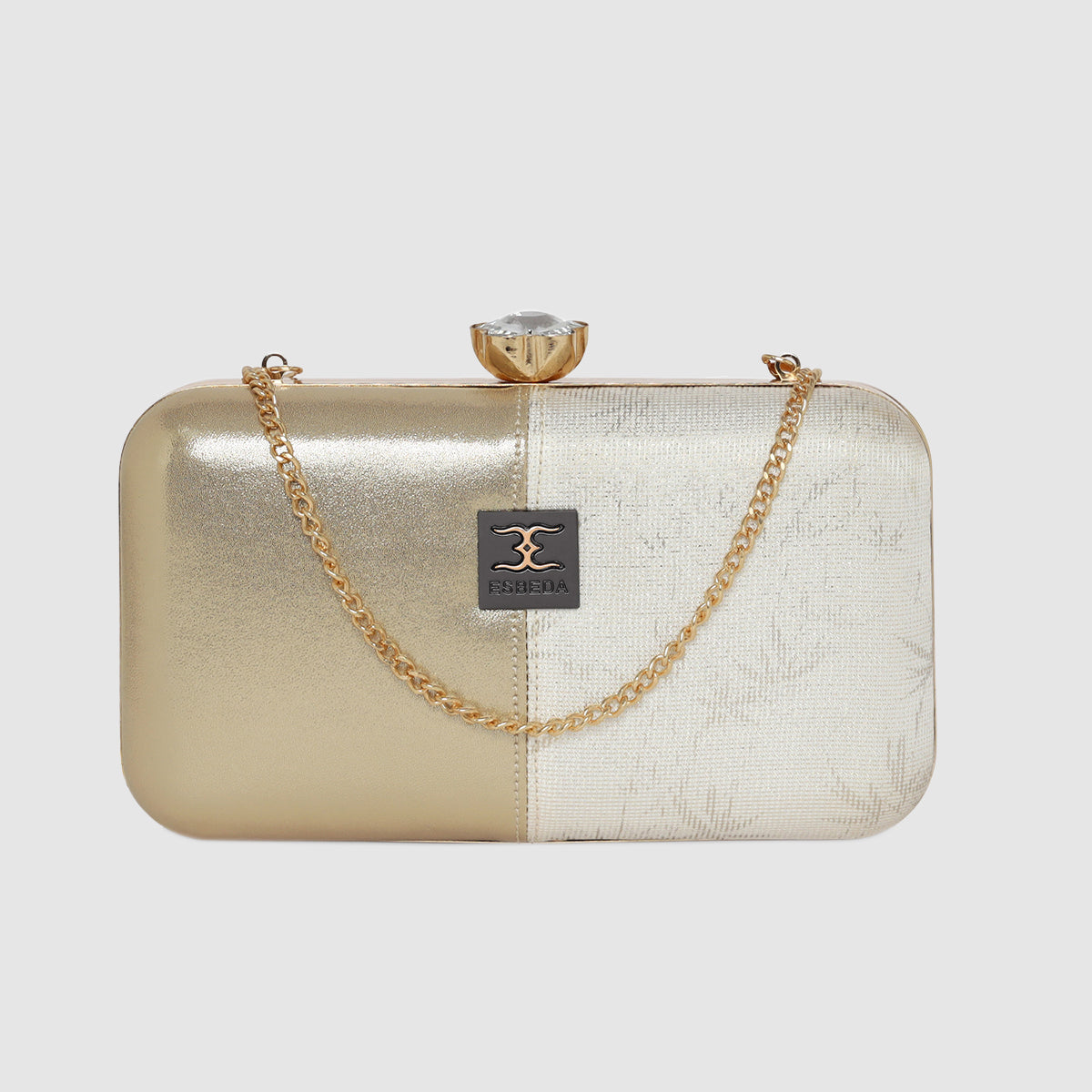Wave-Texture Glam Evening Clutch For Womens
