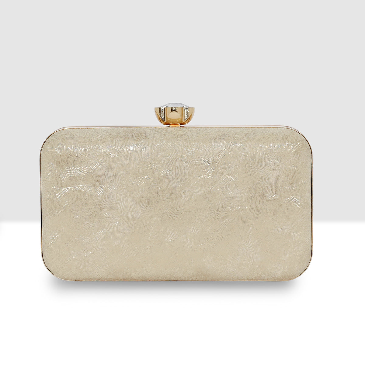 Dual-Shade Luxe Box Clutch For Womens