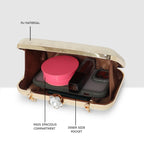Dual-Shade Luxe Box Clutch For Womens