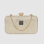 Dual-Shade Luxe Box Clutch For Womens