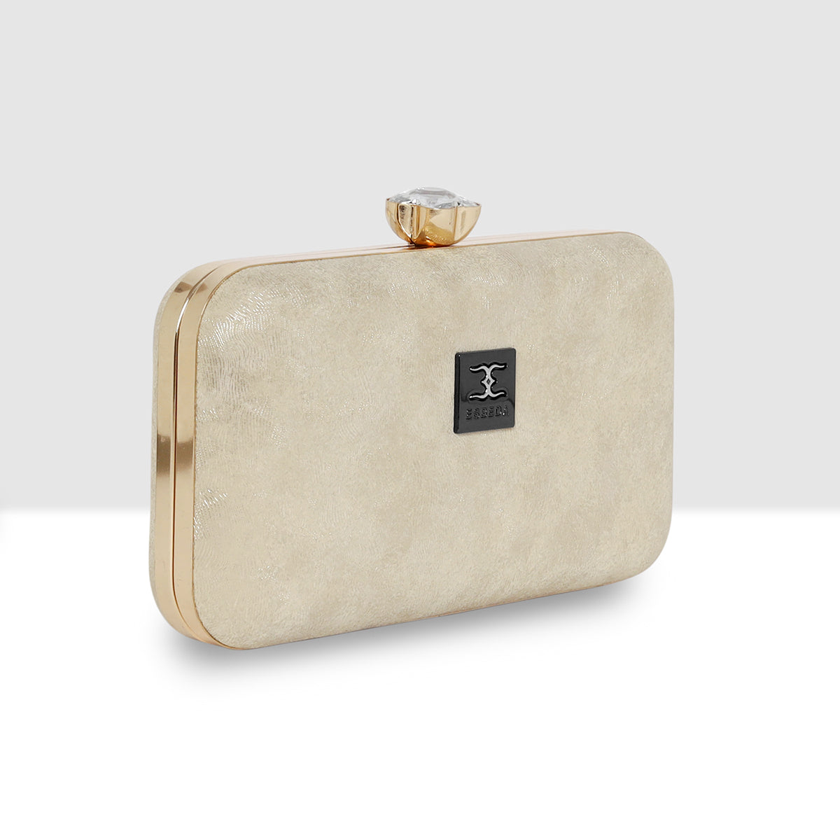 Dual-Shade Luxe Box Clutch For Womens