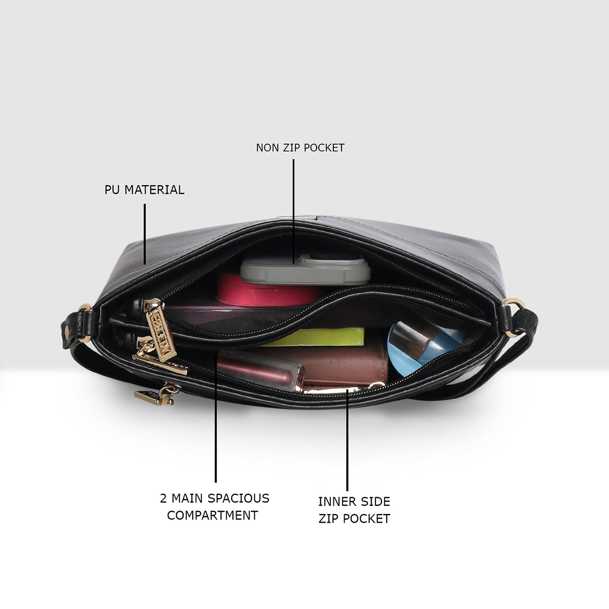 Premium Soft Touch Crossbody Sling For Womens