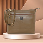 Dual zip Classic Texture Sling For Womens