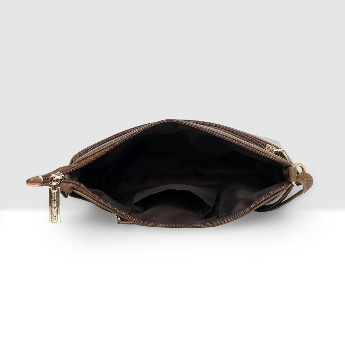 Dual zip Classic Texture Sling For Womens