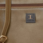 Dual zip Classic Texture Sling For Womens