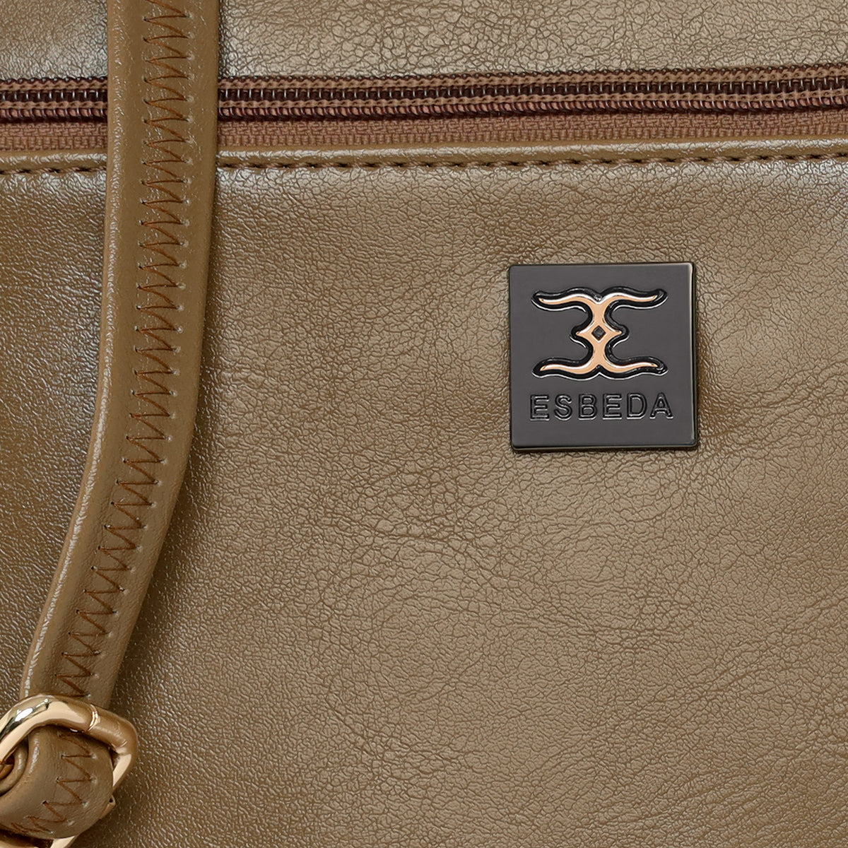 Dual zip Classic Texture Sling For Womens