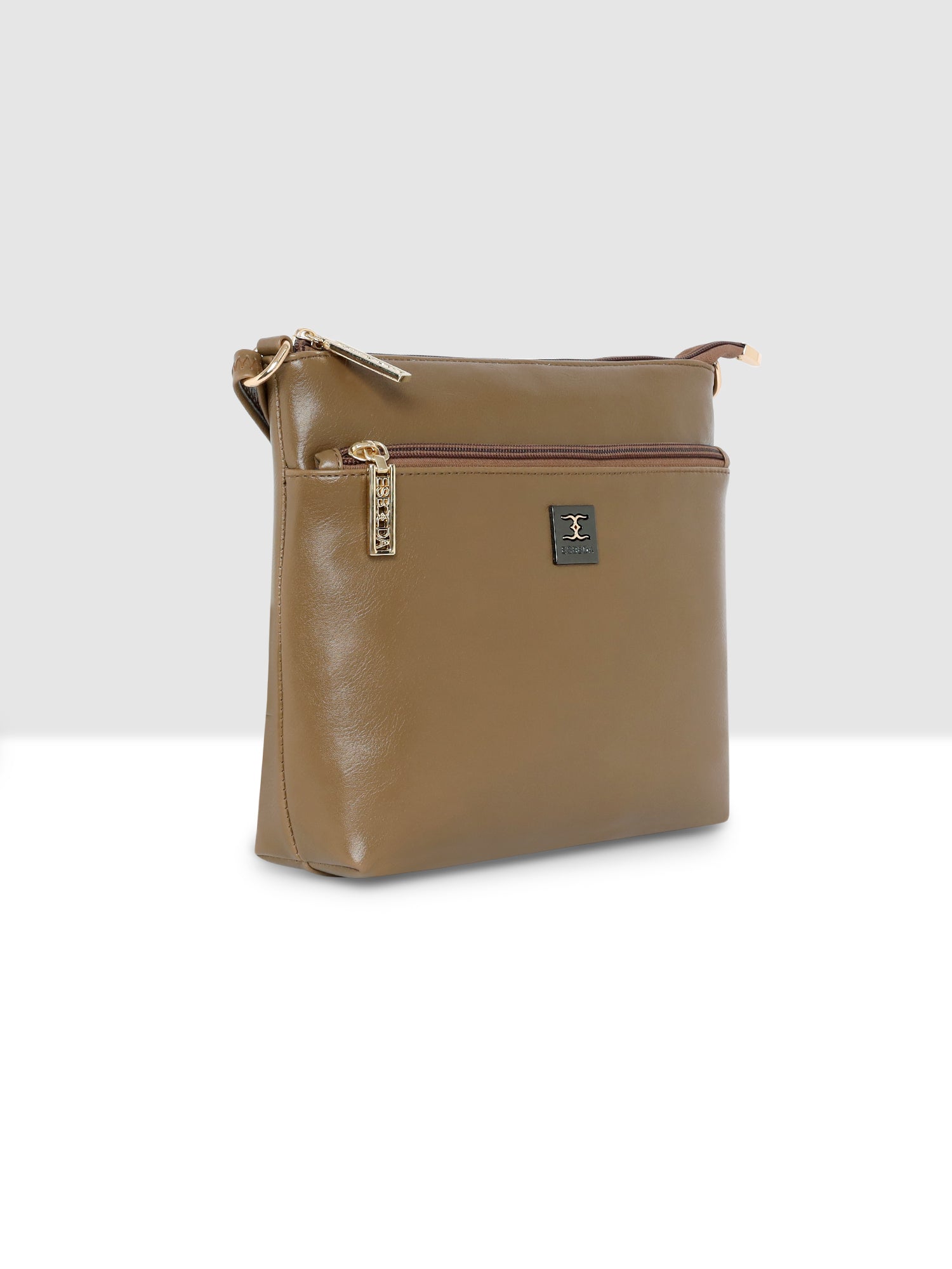Dual zip Classic Texture Sling For Womens