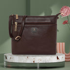 Dual zip Classic Texture Sling For Womens