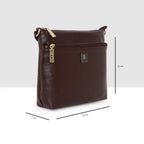 Dual zip Classic Texture Sling For Womens
