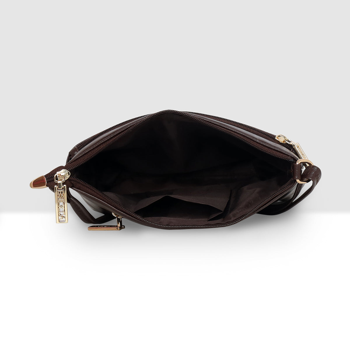 Dual zip Classic Texture Sling For Womens
