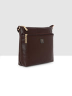 Dual zip Classic Texture Sling For Womens
