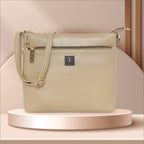Dual zip Classic Texture Sling For Womens