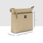 Dual zip Classic Texture Sling For Womens