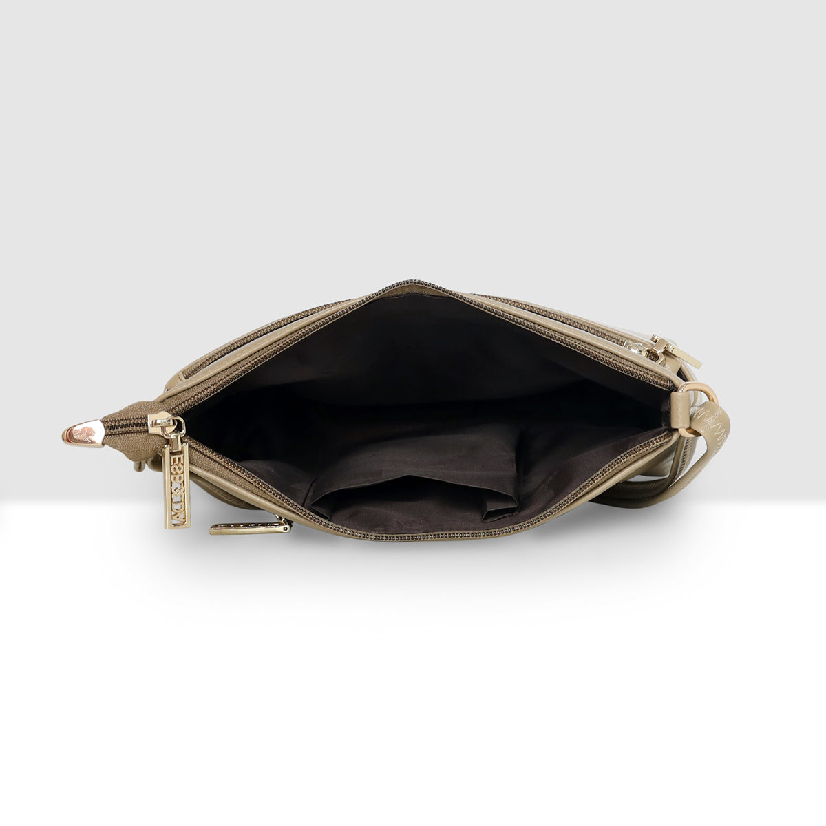 Dual zip Classic Texture Sling For Womens