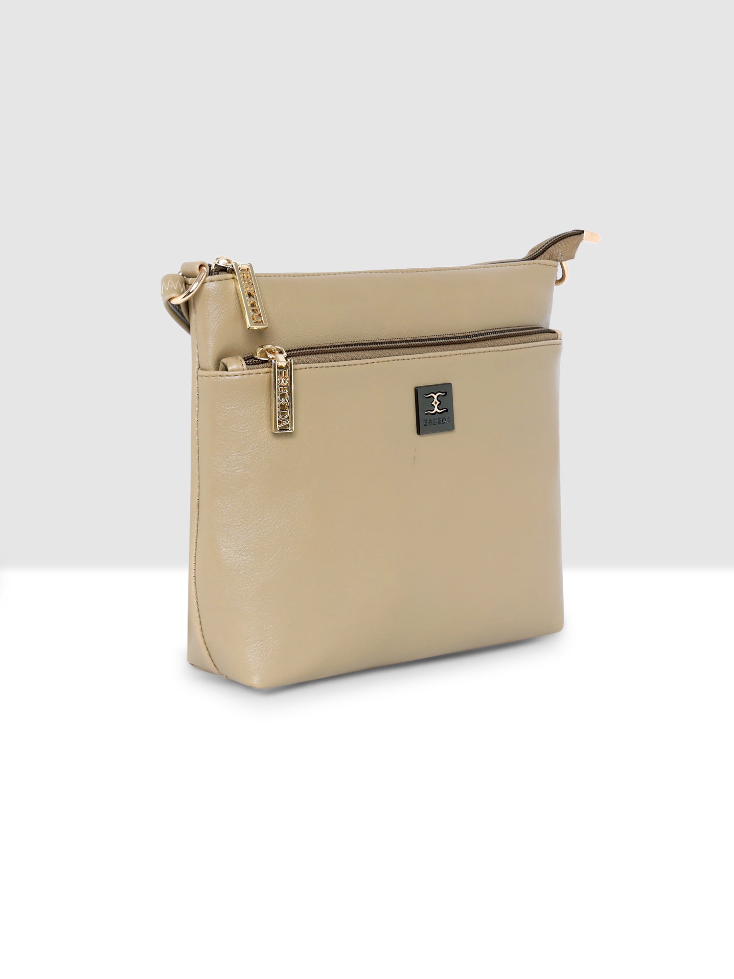 Dual zip Classic Texture Sling For Womens