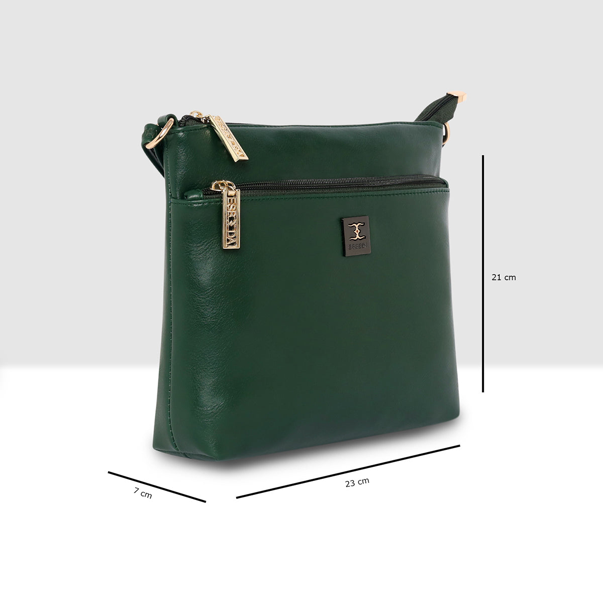 Dual zip Classic Texture Sling For Womens