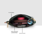 Dual zip Classic Texture Sling For Womens