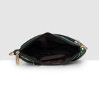 Dual zip Classic Texture Sling For Womens