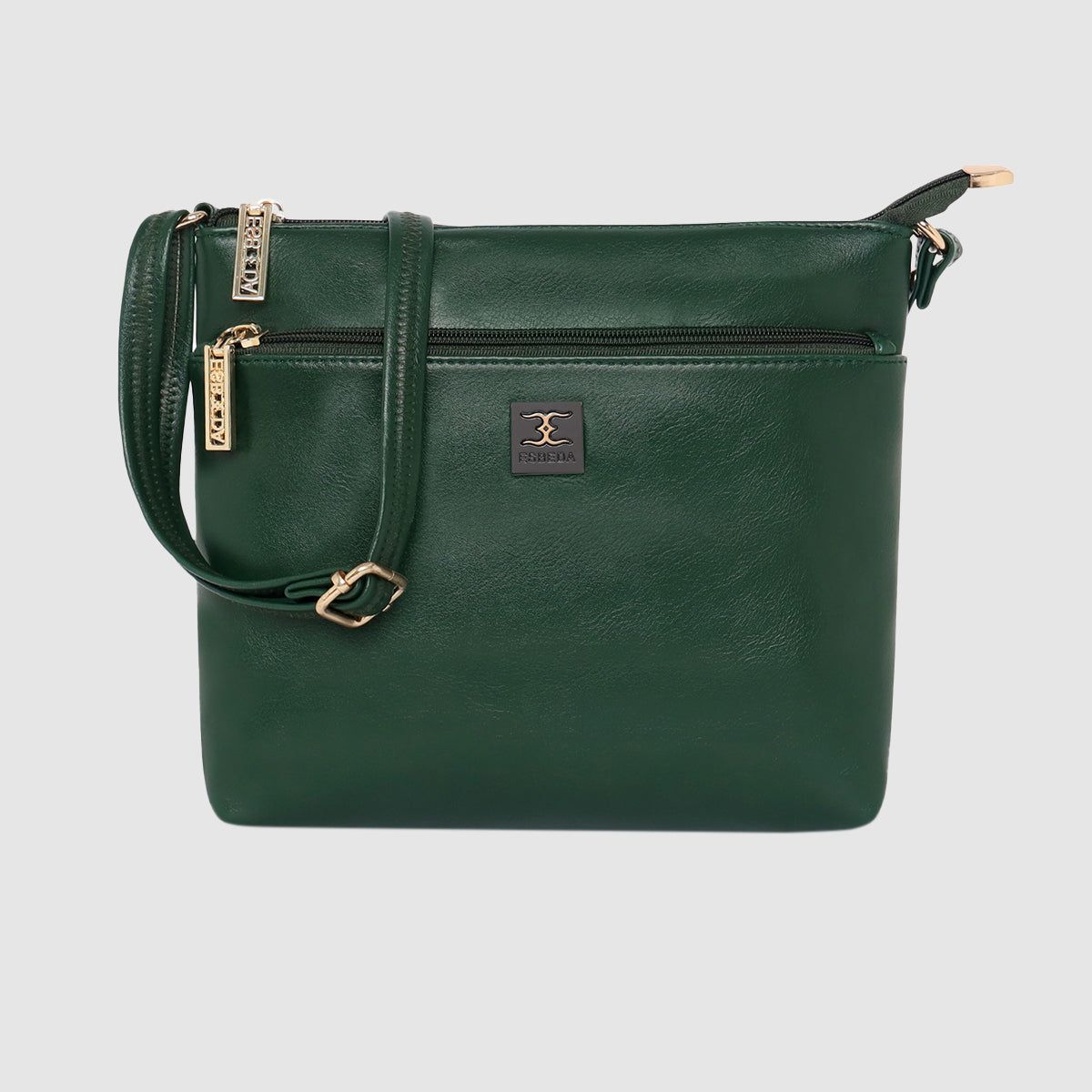 Dual zip Classic Texture Sling For Womens
