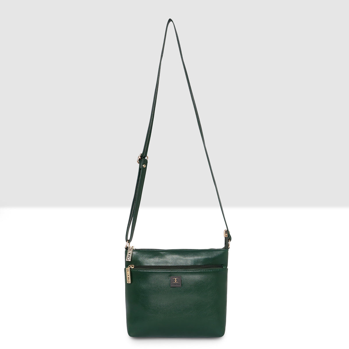 Dual zip Classic Texture Sling For Womens