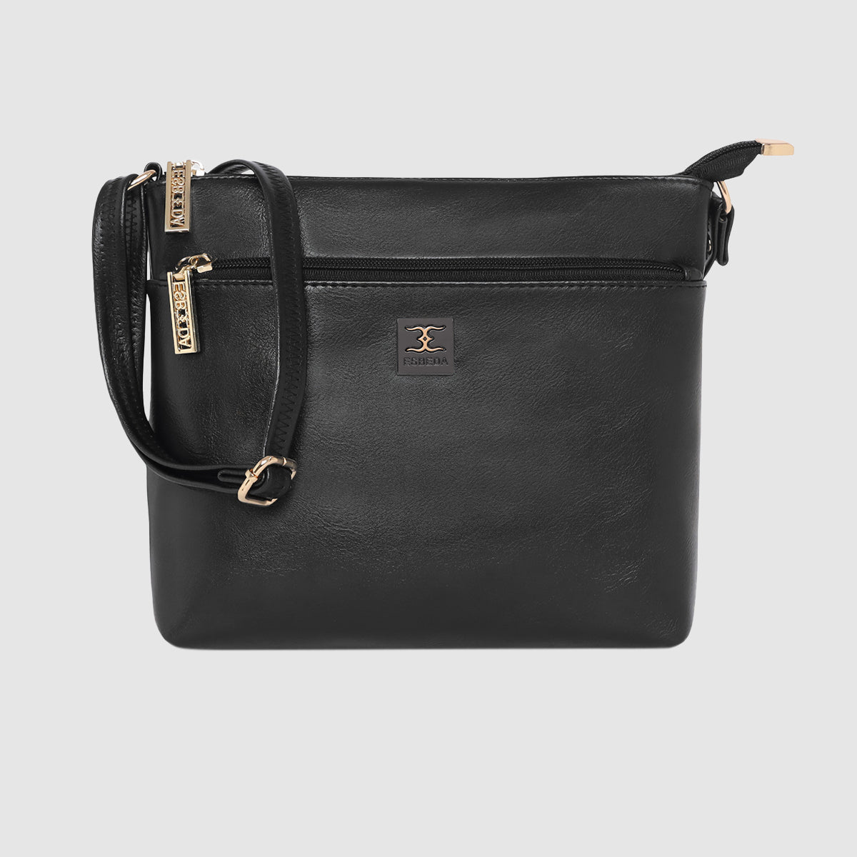 Dual zip Classic Texture Sling For Womens