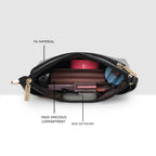 Dual zip Classic Texture Sling For Womens