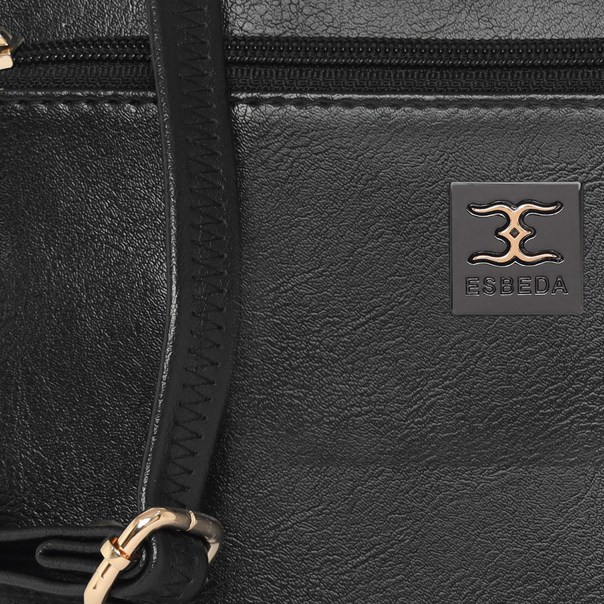 Dual zip Classic Texture Sling For Womens