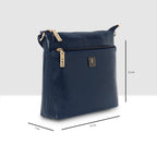 Dual zip Classic Texture Sling For Womens