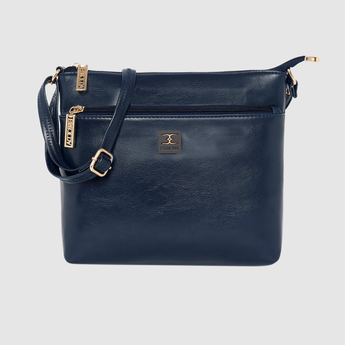 Dual zip Classic Texture Sling For Womens