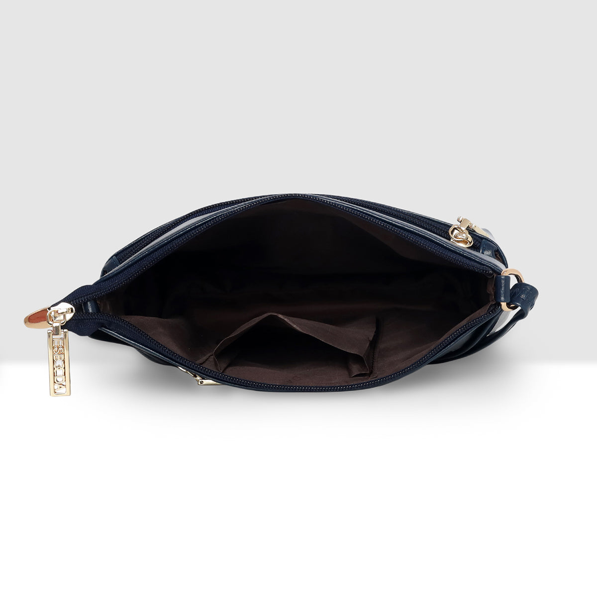 Dual zip Classic Texture Sling For Womens