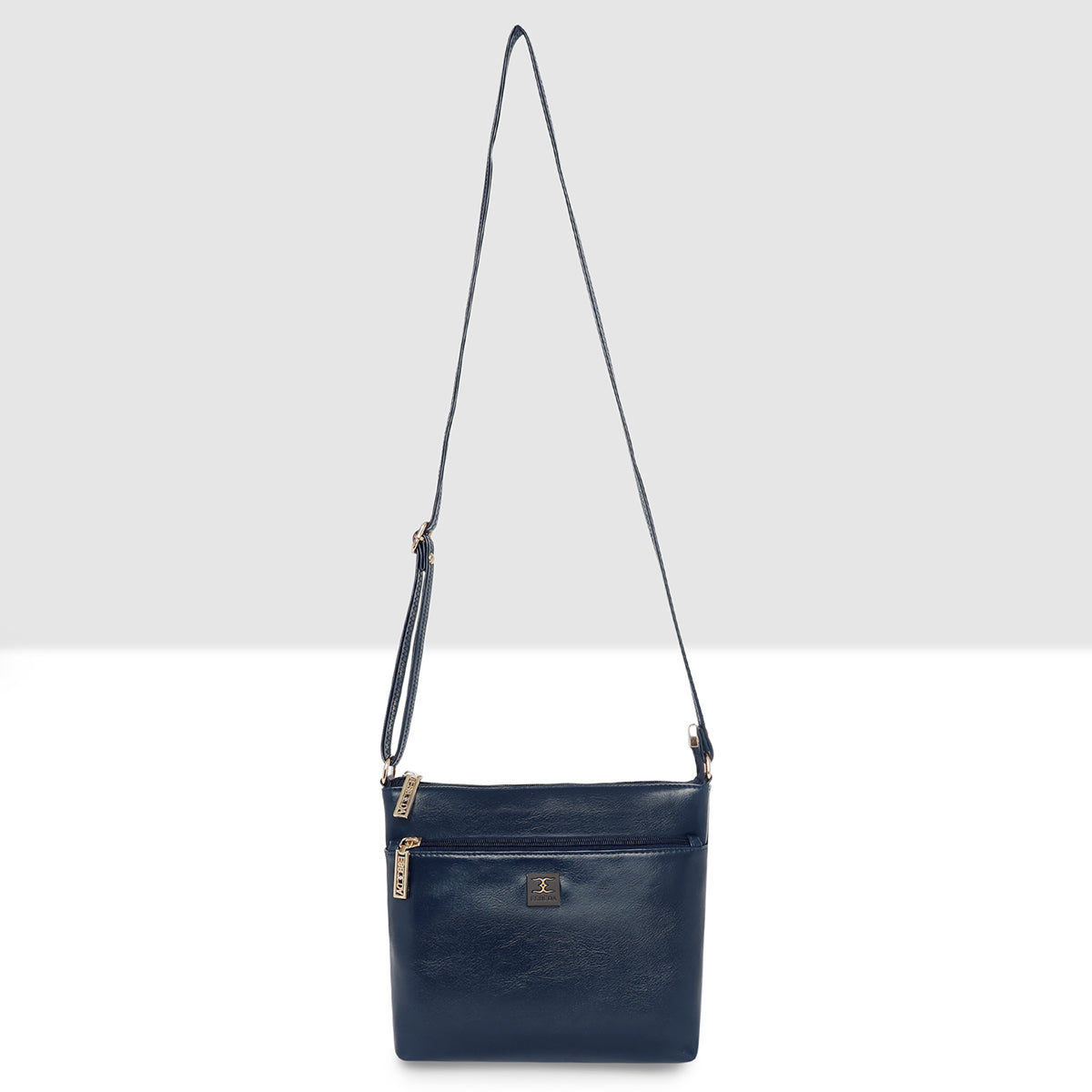 Dual zip Classic Texture Sling For Womens