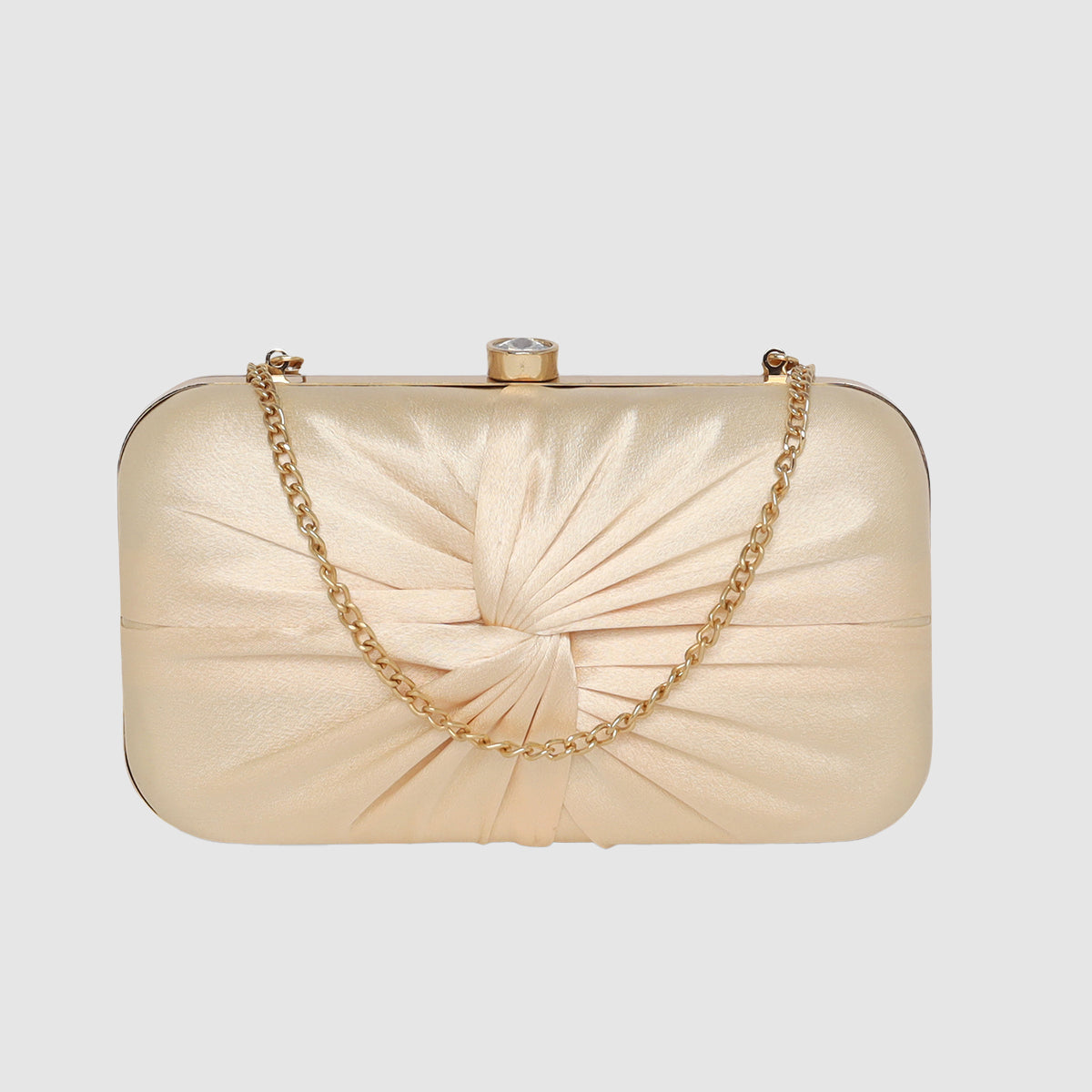 Luxe Radiant Pleat Clutch For Womens Main image