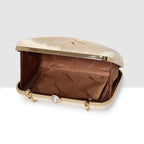 Luxe Radiant Pleat Clutch For Womens
