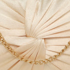 Luxe Radiant Pleat Clutch For Womens