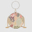Blossom Embroidered Round Clutch  For Womens
