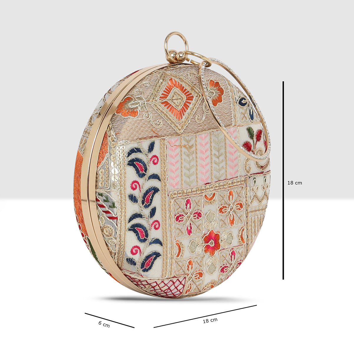 Royale Heritage Round Clutch  For Womens Secondary image