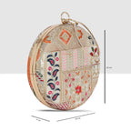 Royale Heritage Round Clutch  For Womens