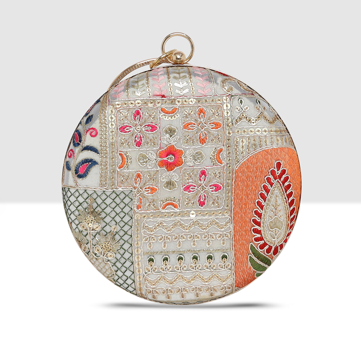 Royale Heritage Round Clutch  For Womens