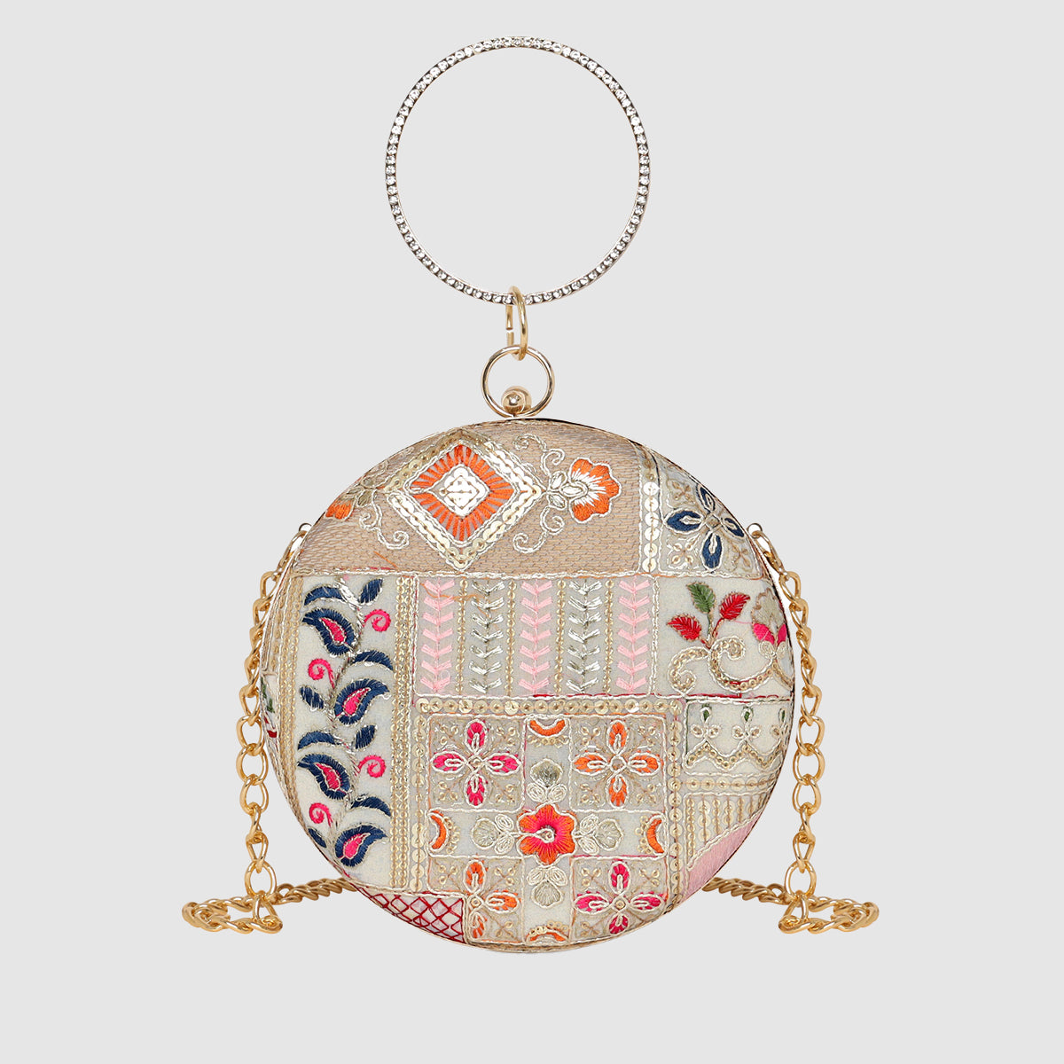 Royale Heritage Round Clutch  For Womens