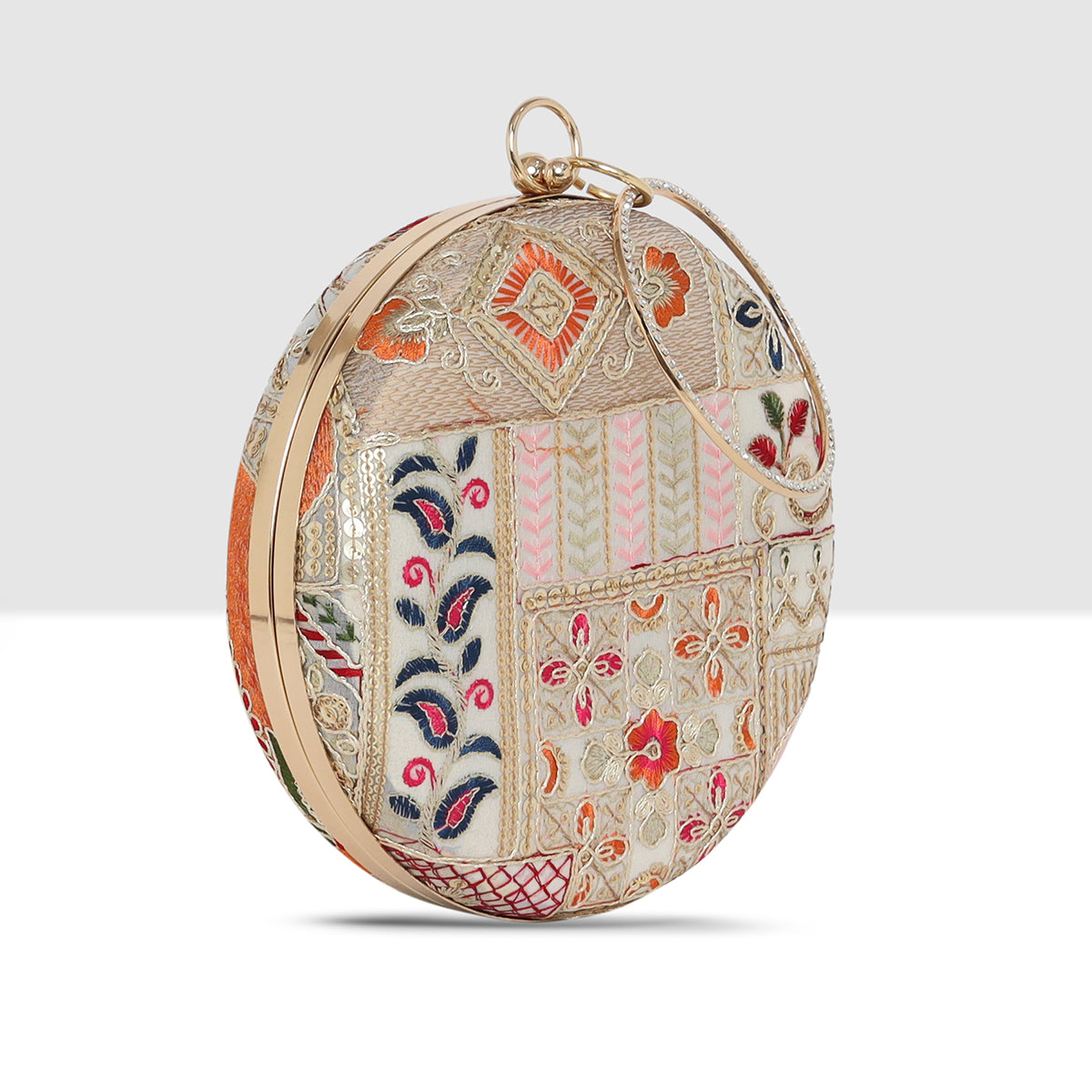 Royale Heritage Round Clutch  For Womens