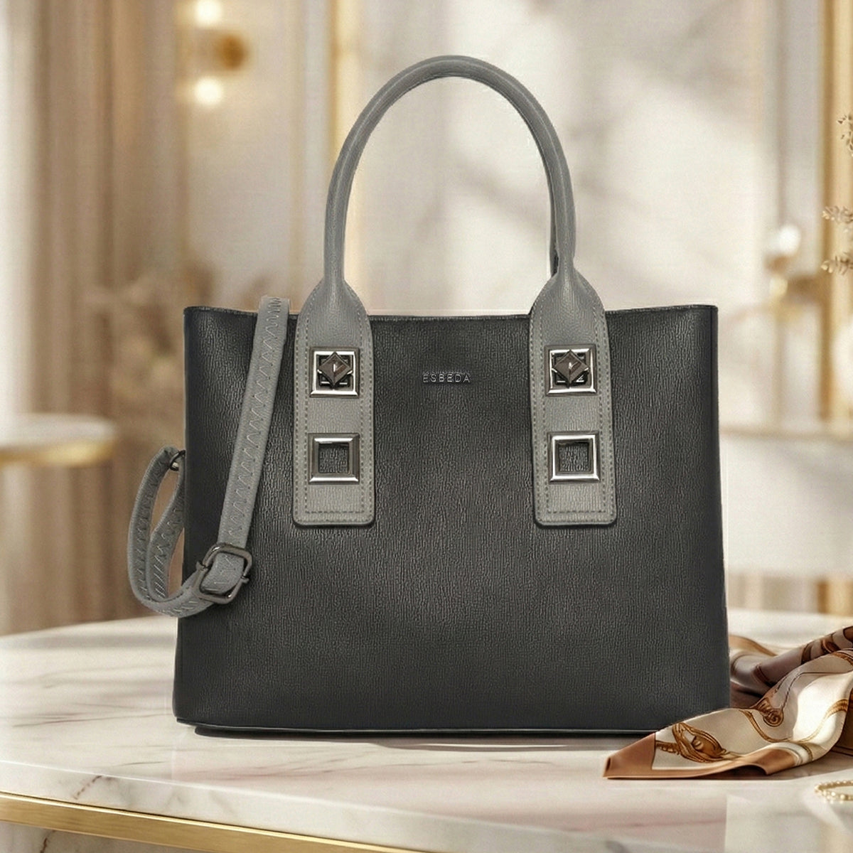 Urban Luxe Structured Handbag For Womens