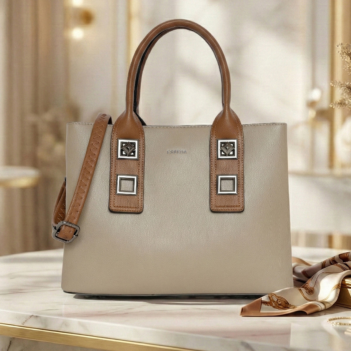 Urban Luxe Structured Handbag For Womens