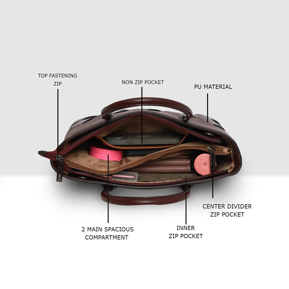 Weavelux Structured Handbag For Womens